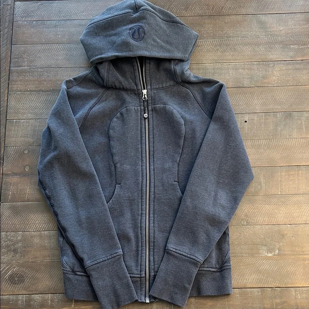 lululemon Scuba Denim Blue Hoodie - Picture 1 of 9